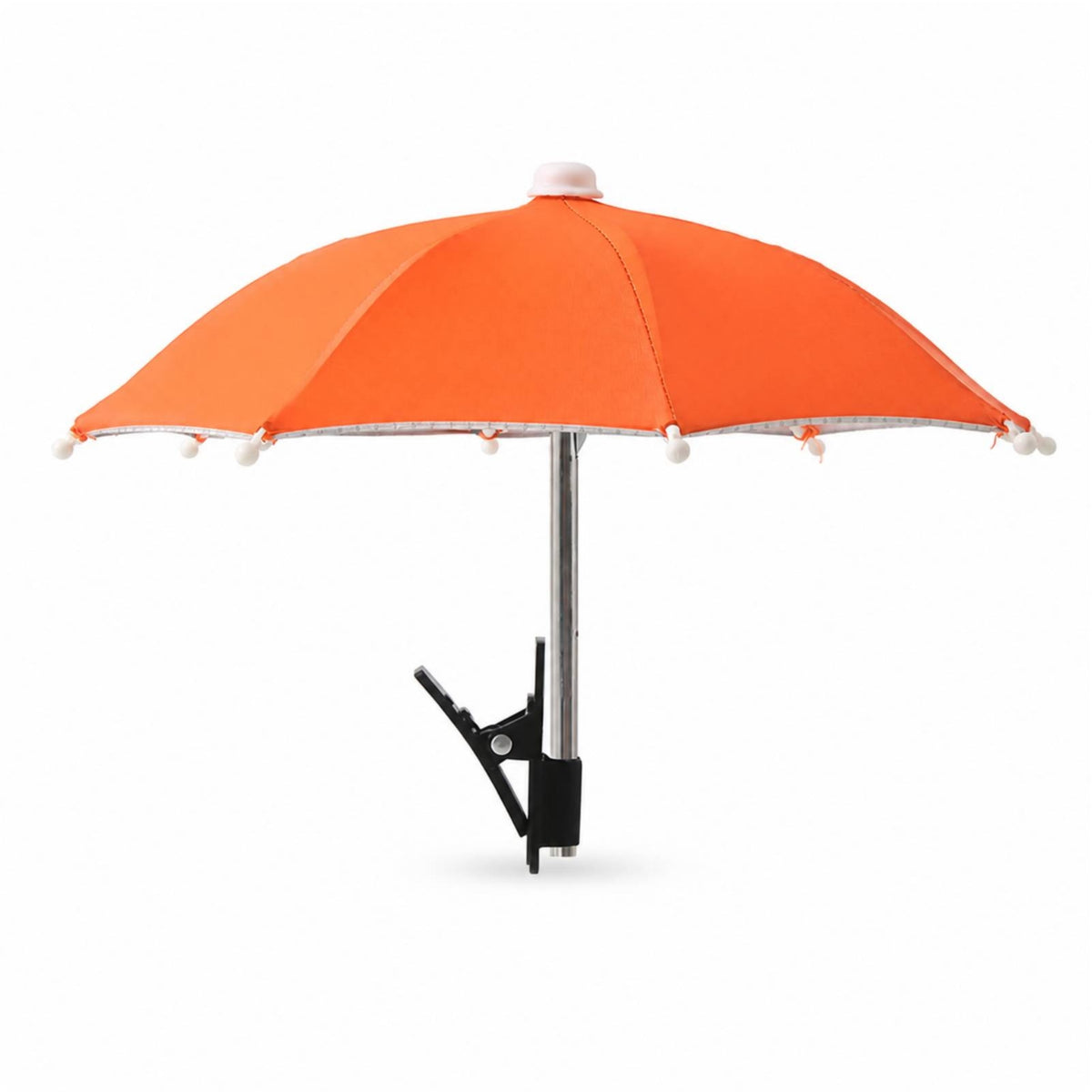 Portable Phone Umbrella with Clip Compact Mini Umbrella with Clamp Lightweight Accessory Anti-Glare for Outdoor Photography, Desk
