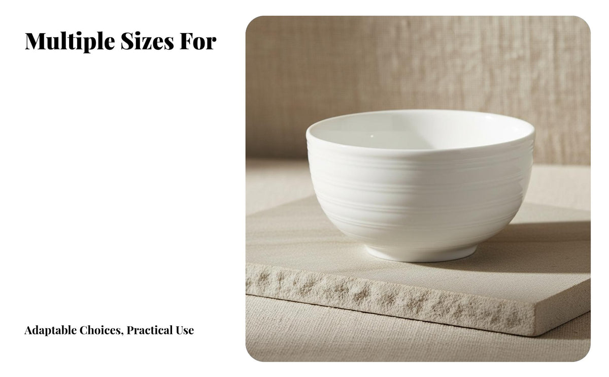 Ceramic Rice Bowl, Simple Solid Color Soup Bowl, Modern Minimalist Tableware, Underglaze, Creative Salad Bowl