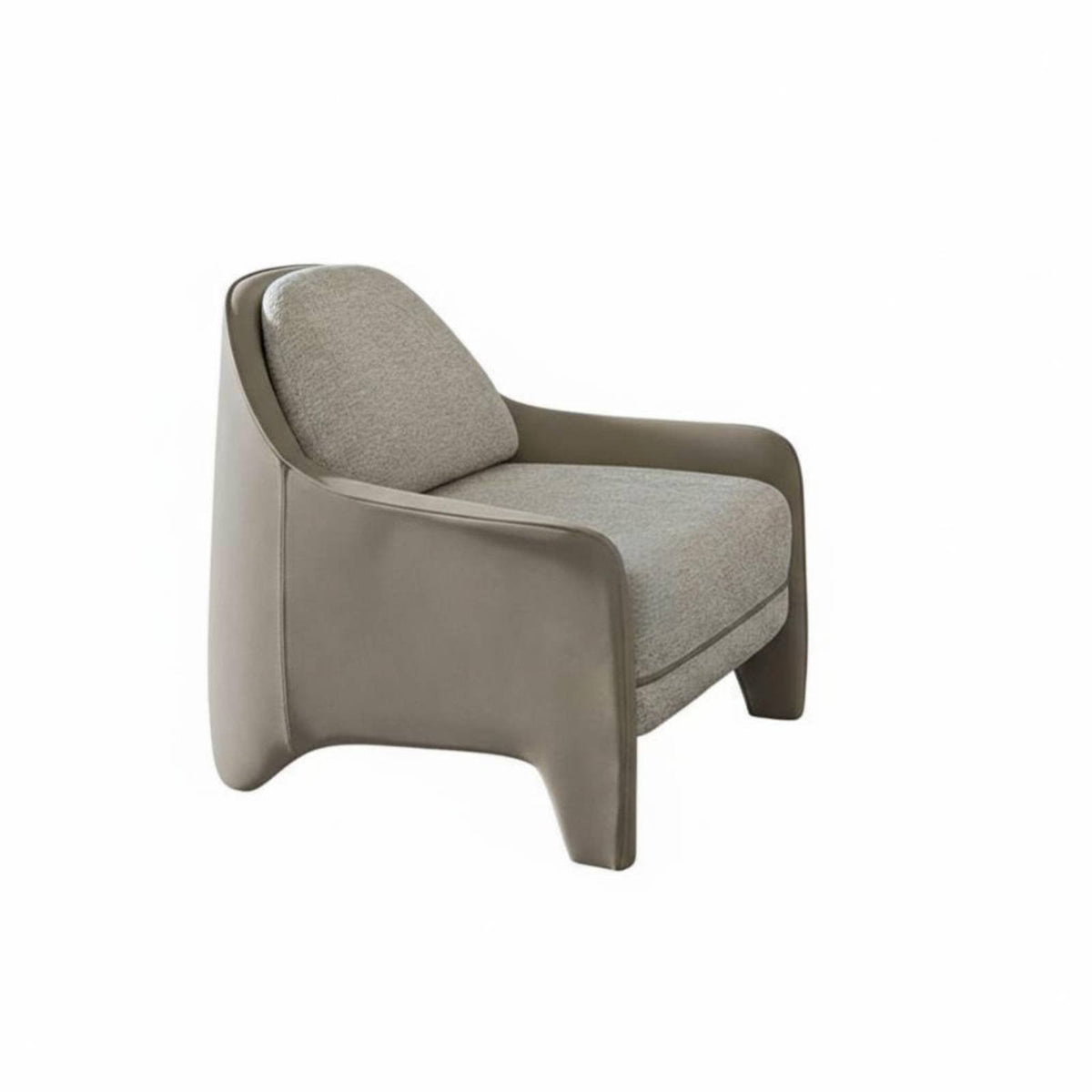Italian Design Single Sofa Chair Designer Piece Sculptural Single-Seater distinctive Shape Armchair space-saving Footprint for Apartment Dwellers, Interior Designers, Office Reception, Hotel Lobby, perusing alcove, Entryway