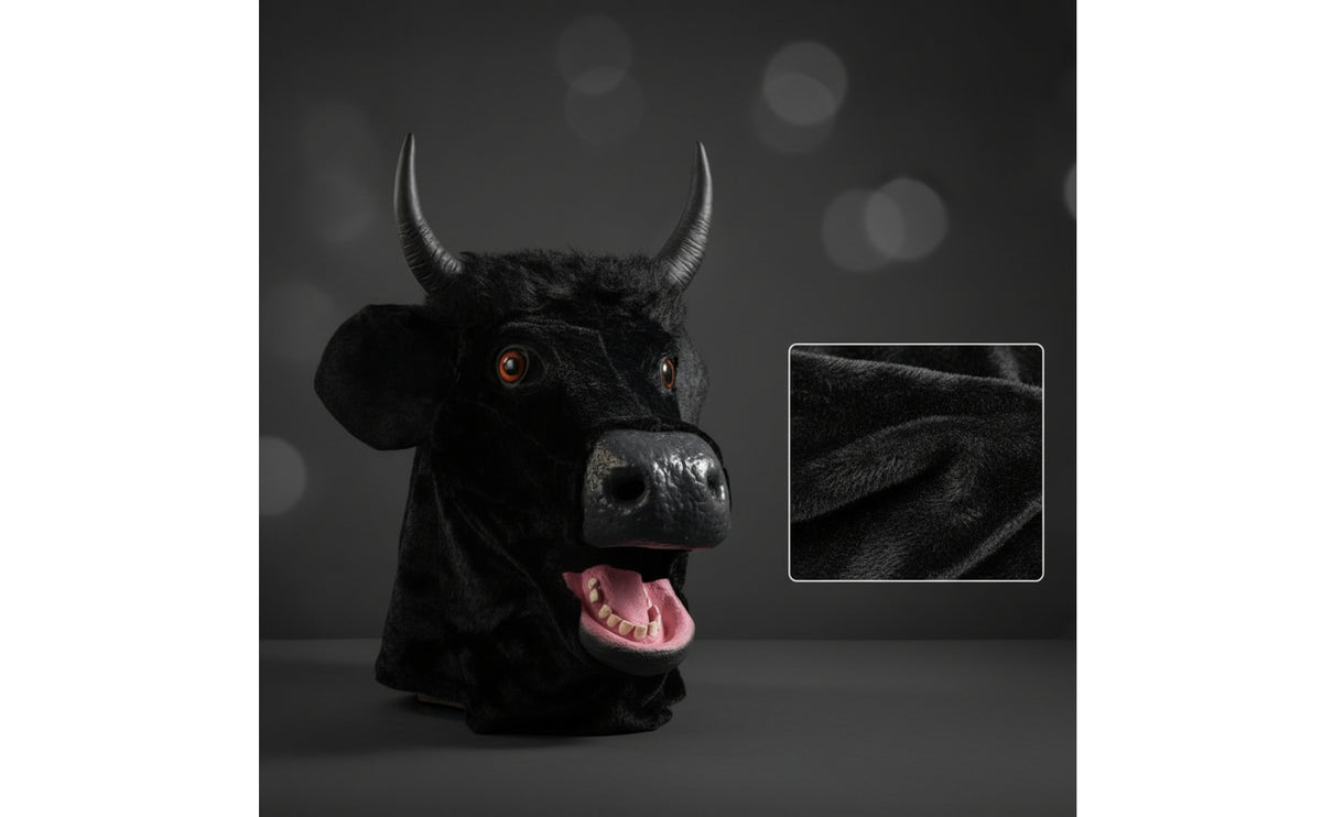 Realistic Latex Mask with Movable Mouth Funny Mask with Movable Jaw Scary Costume Prop Flexible for Cosplayers, Halloween, Cosplay, Stage Performance