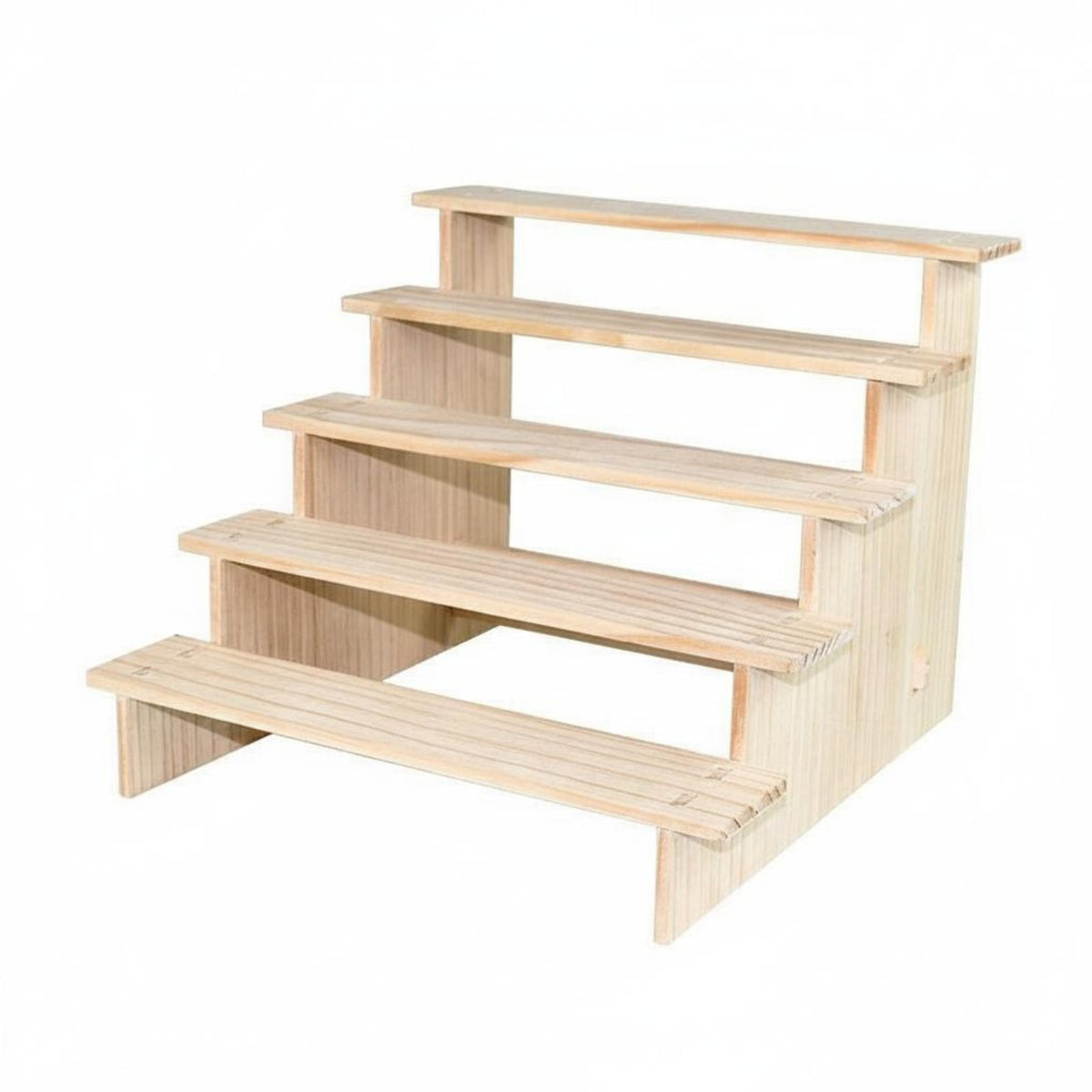 Wood Display Stand Multi-Functional Figurine Collection Shelf Large Capacity Wooden Display Riser for Collectors