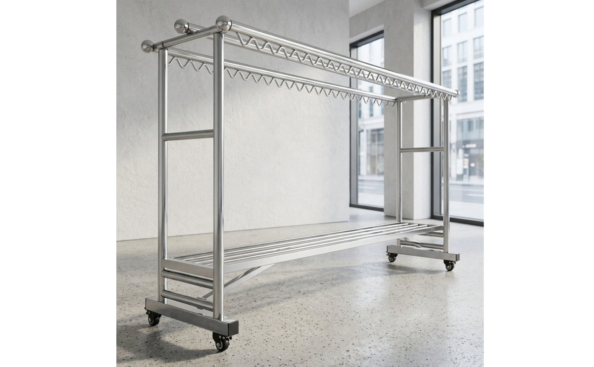 Heavy Duty Clothes Drying Rack Sturdy Folding Drying Rack Long-Lasting Smooth for Balcony