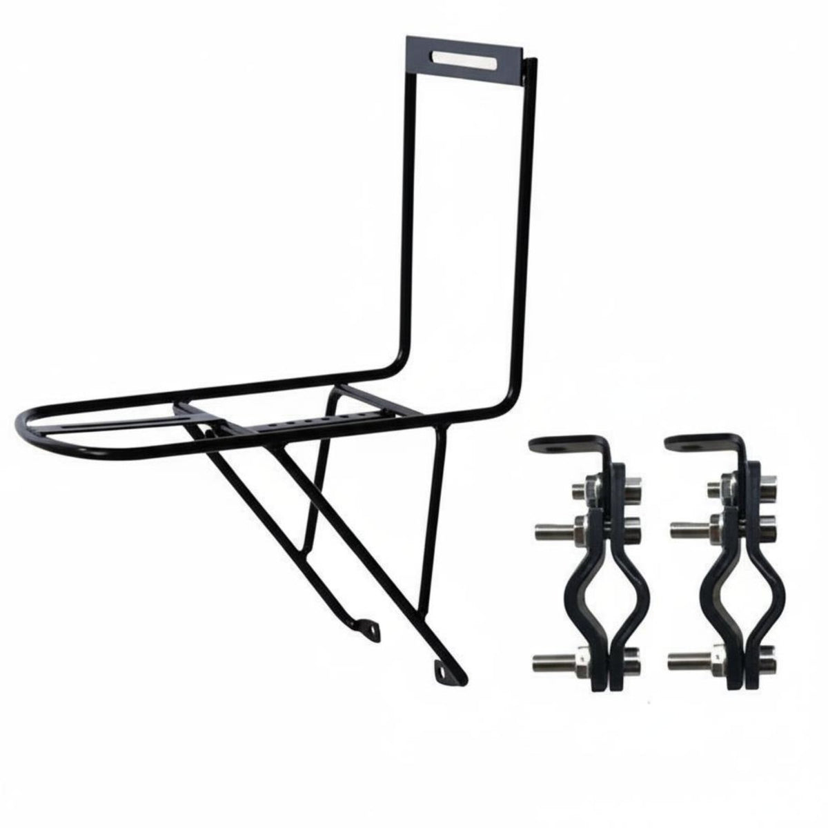 Bike Front Fork Rack Wide Compatibility Front Fork Cargo Rack Easy to Install Bike Adventure Carrier for Bikepackers, Commuters, Bikepacking