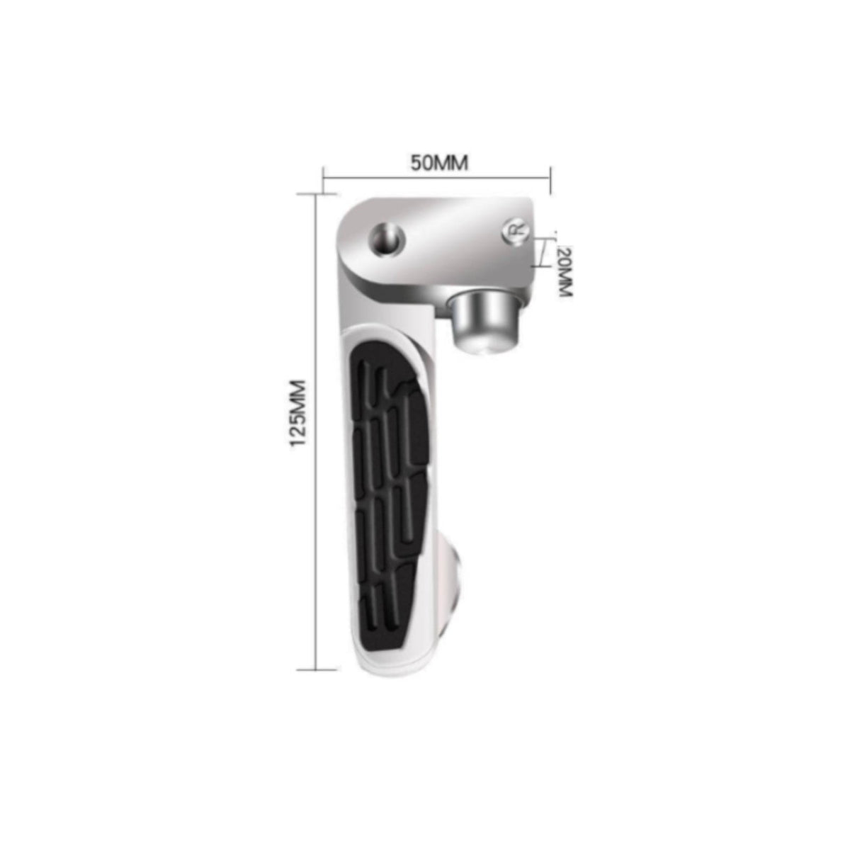 2 Pieces Anti-Slip Electric Scooter Rear Pedals Easy Installation Aluminum Alloy Foot Pegs Heavy Duty