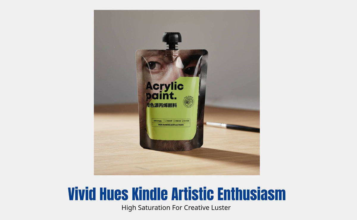 Acrylic Paint, Matte Finish, Bag, Strong Adhesion, Waterproof, Vivid Colors, for Painting and Art Projects