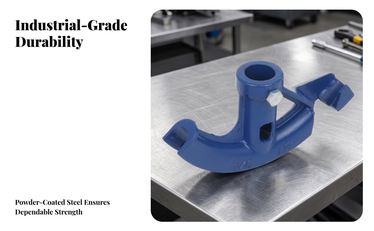 Hand Operated Manual Tube Bending Tool | Heavy Duty Steel Construction, Reinforced Clamp Style Design, Tube Bender with Leverage Arm, for Workshop