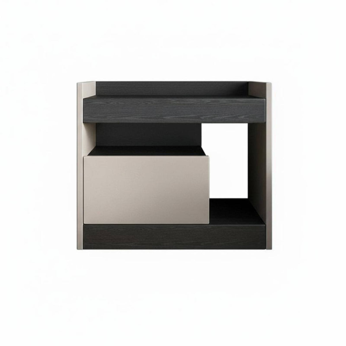 Minimalist Design Sculptural Bedside Table Modern design Nightstand Nordic Aesthetic Bedroom Furniture Creative Shape for Interior Designers, Homeowners, Students, Apartment, Hotel Room, Office