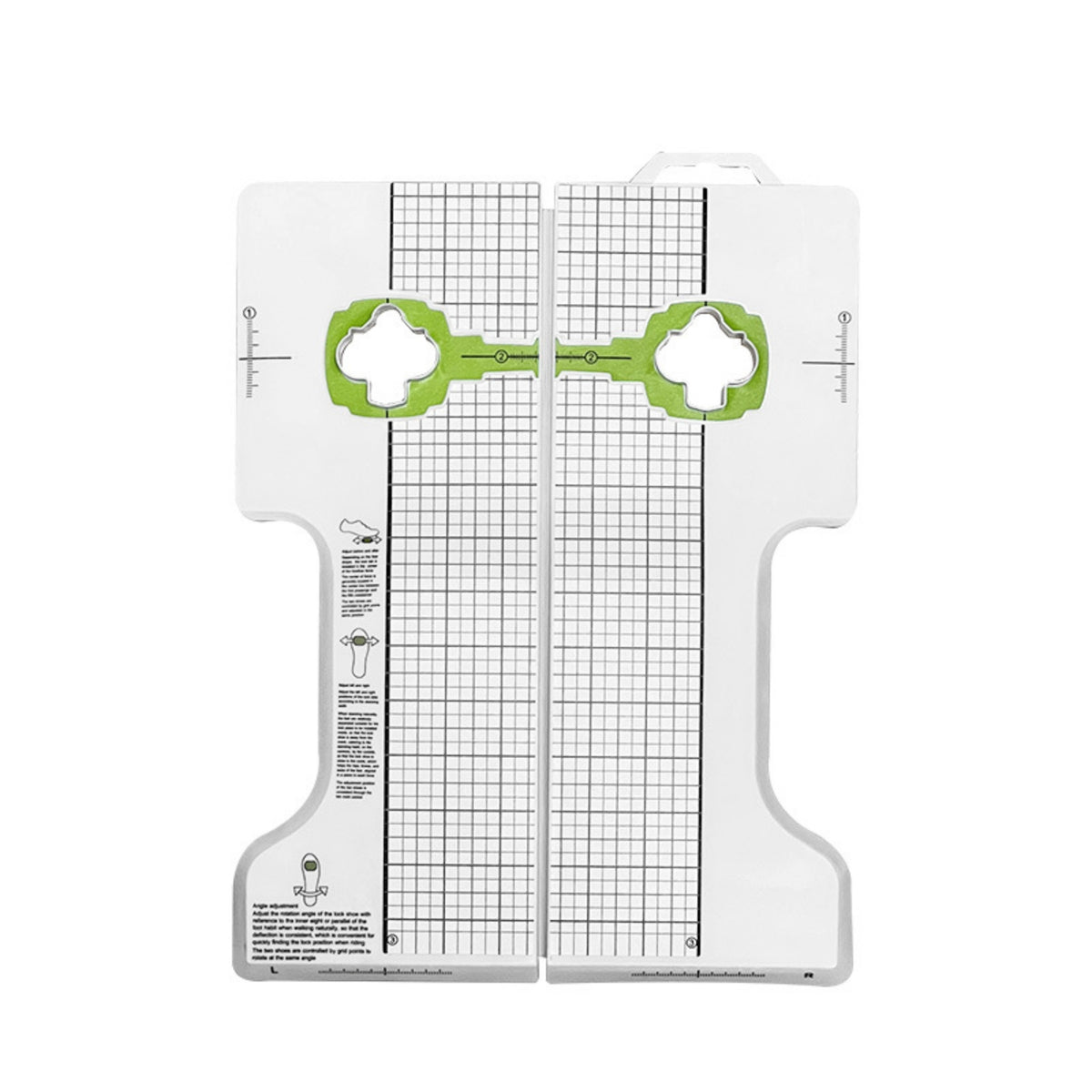 Cycling Pedal Cleat Alignment Tool with Measurement Grid Bike Cleat Alignment Tool Consistent for Home Workshop