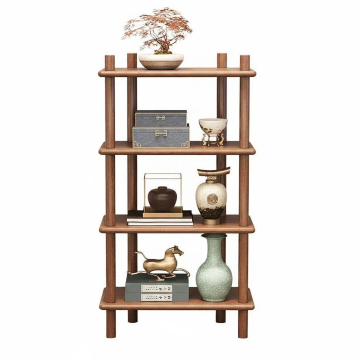 Floor-Standing Leaning Ladder Shelf Minimalist Design shelving unit Freestanding Display Rack Multi-Tiered for Book Lovers, Students, Homeowners, Living Room, Bay opening, Bedroom, Home Office