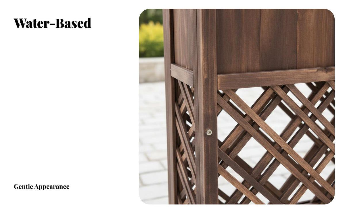 Lattice latticework Design Freestanding Garden Trellis with Base Space Divider Trellis Planter Box Weather-Resistant Privacy Partition Rustic aesthetic for Restaurant Owners, Apartment Dwellers, Balcony, Patio, Backyard, Terrace