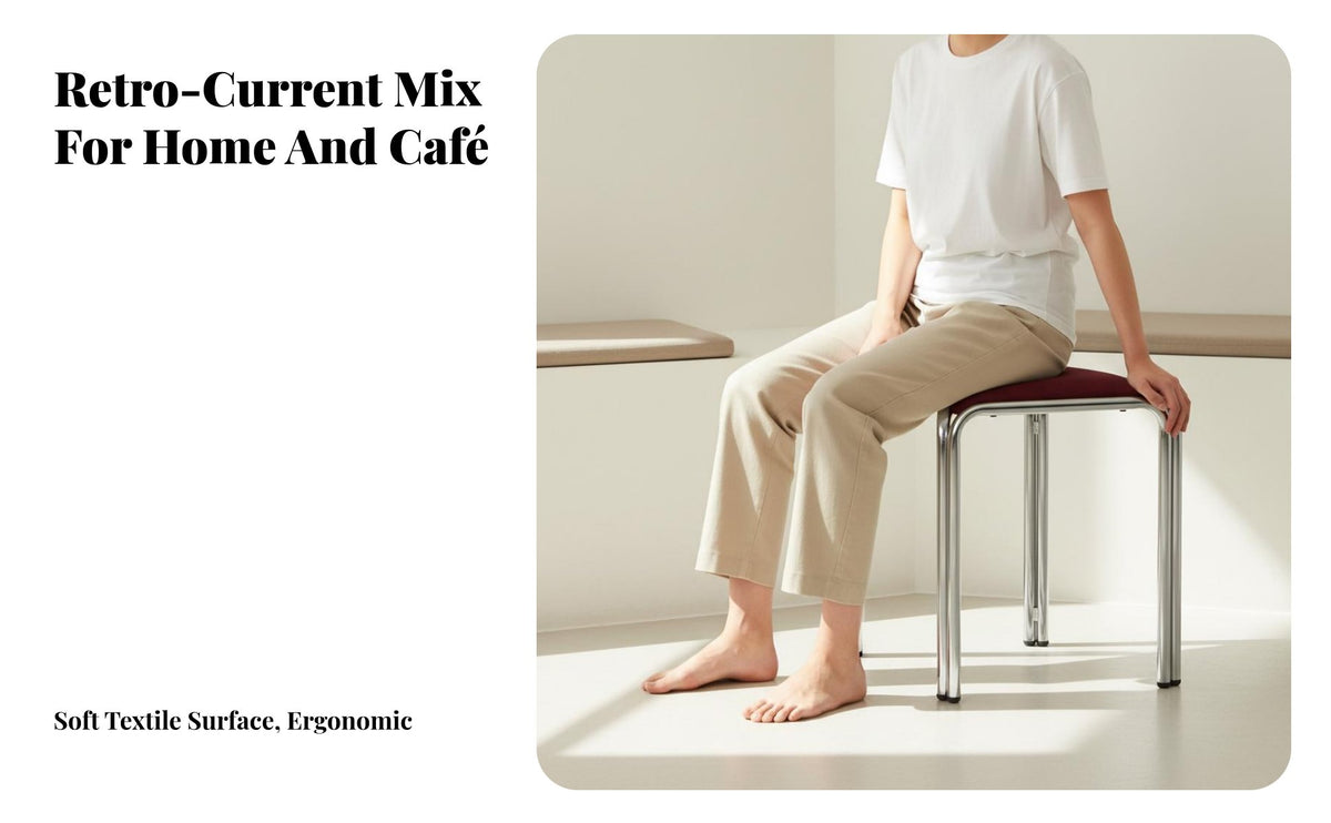 Space-Saving Design Triangular Stool High-Density Foam Cushion Upholstered Triangle Stool Multi-Purpose Portable Stackable Seat Rounded Corners for Cafe Owners, Apartment Dwellers, Homeowners, Restaurant, Small Areas, Kitchen, Living Room