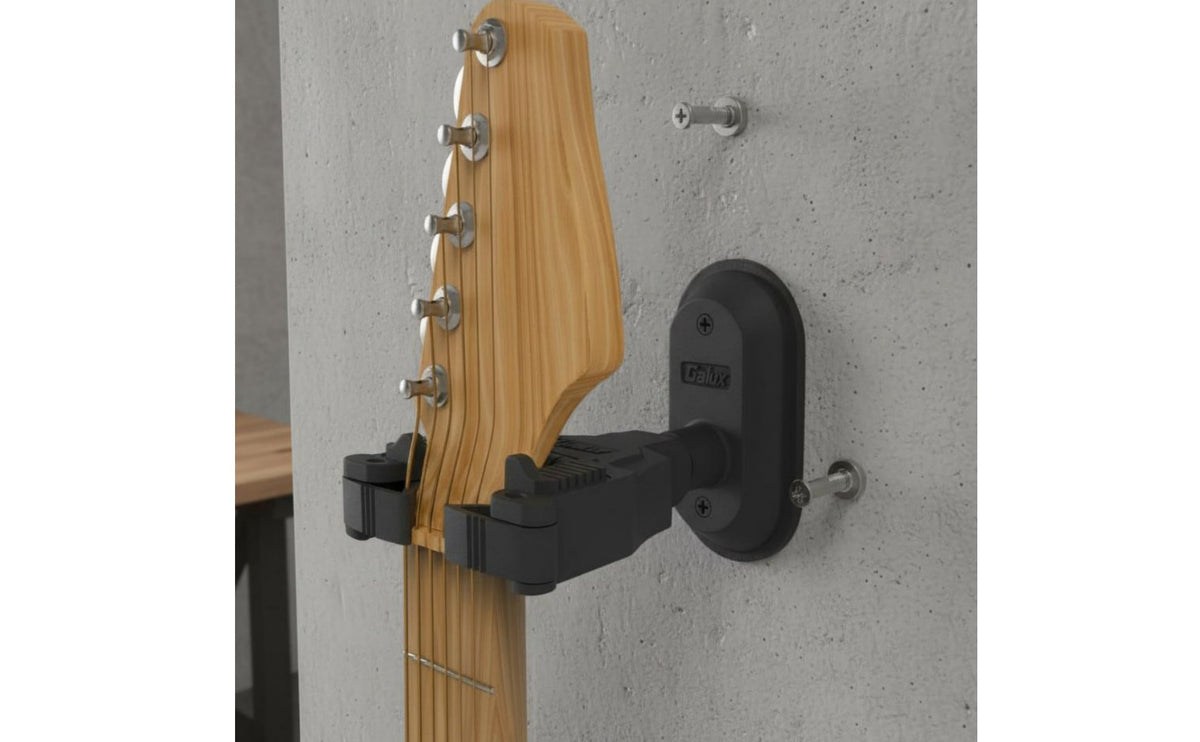 Silicone Padded Self-Locking Guitar Hanger Heavy Duty Wall Mount Guitar Hook for Music Room