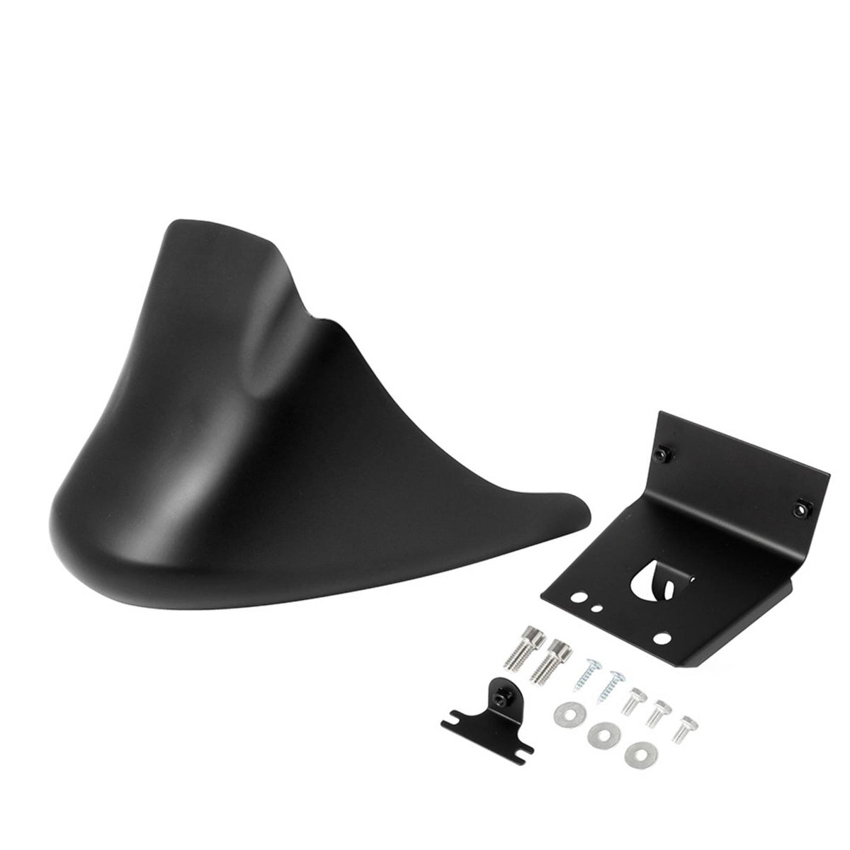 Streamlined Motorcycle Lower Fairing with Bracket Curved Lower Fairing Cover Black Engine Guard Aftermarket for Riders