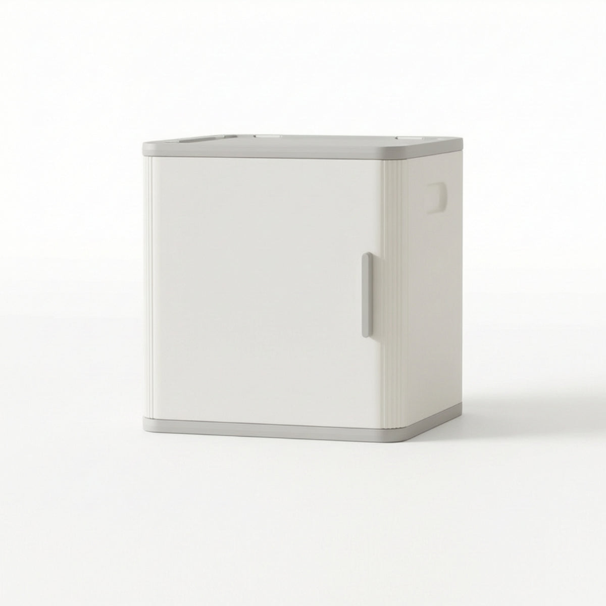 Bedside Cabinet Modern Nightstand Low-Profile Bedside Table with Handle for Dorm Room