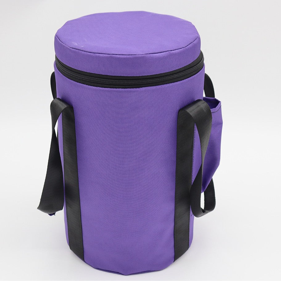 Portable Purple Crystal Bowl Carrying Bag
