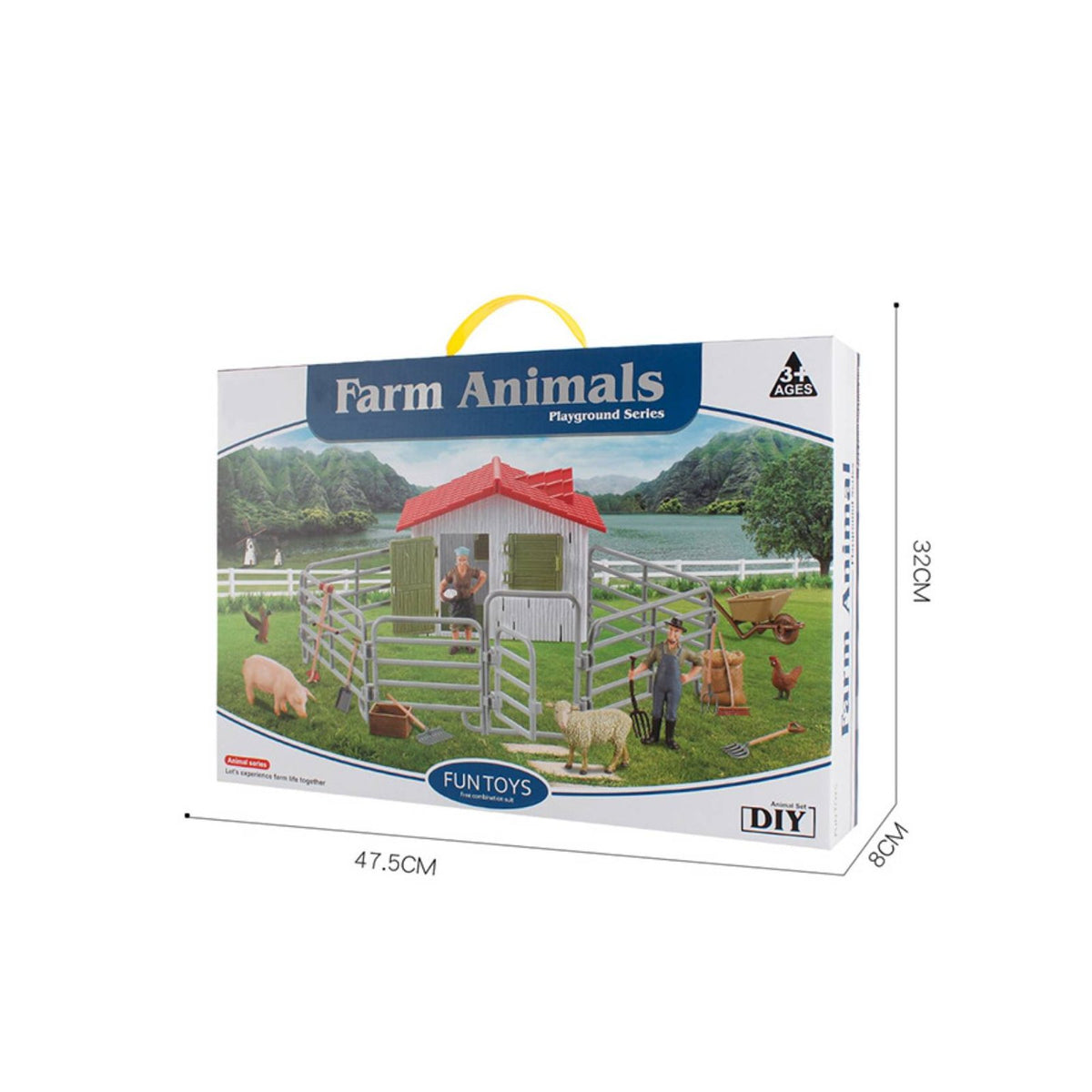 Farm Animal Playset Creative Barnyard Figure Set Educational Barnyard Playset for Playroom