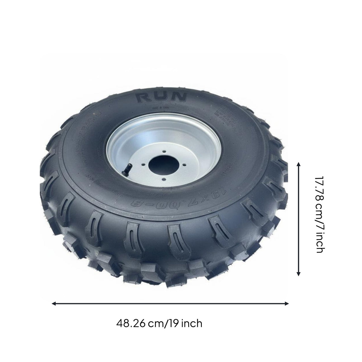 Heavy Duty ATV Tire and Rim Assembly 4 Ply Rating Vehicle Part for Beach