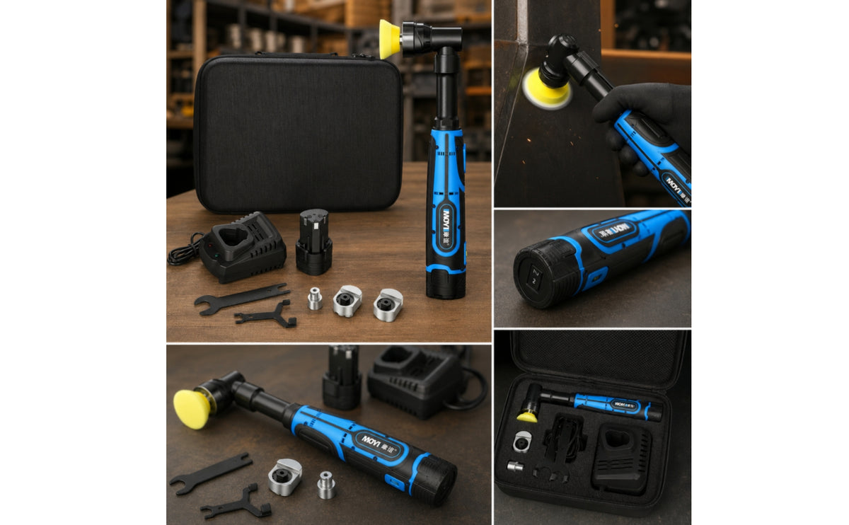 Point Polisher Five-Speed Electric Polisher with Shafts Lithium Detailing Tool for Detailing Professionals, Car Enthusiasts, Paint Correction, Garage
