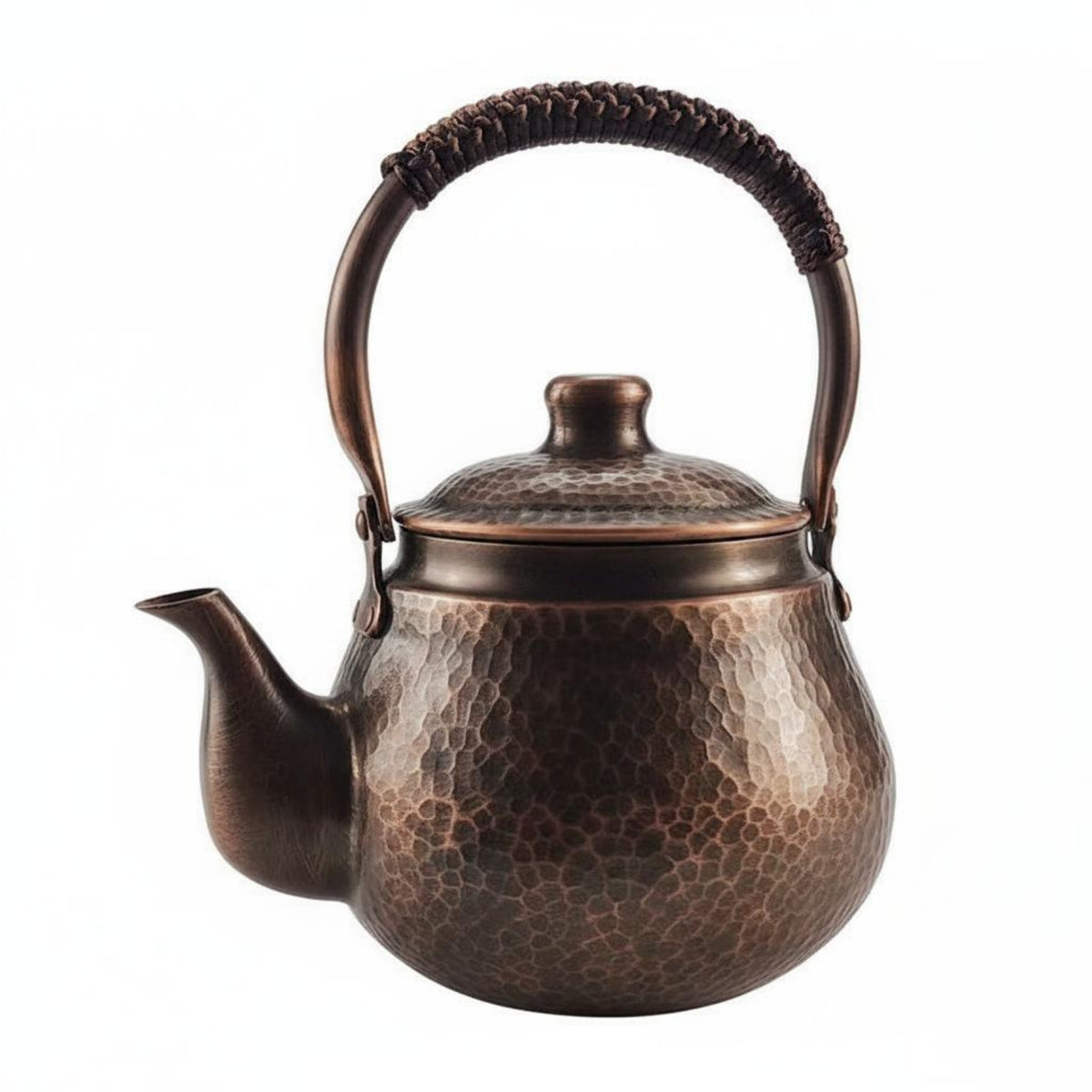 Handmade Copper Kettle Thickened Cookware Heat Resistant for Home, Commercial