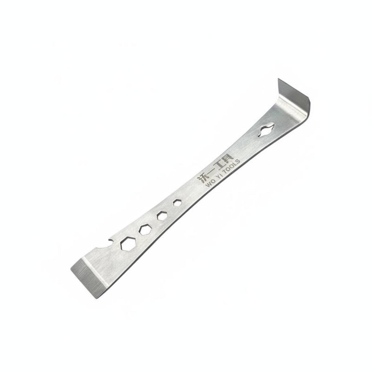 2 Pieces Rust Resistant Stainless Steel Pry Bar Sturdy Nail Puller Crowbar Heavy Duty for Woodworking, Construction