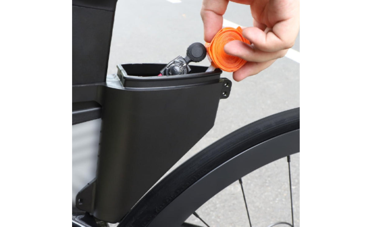 Road Bike Tail Bag Compact Hard-Shell Bike Bag with Straps Stable for Commuters