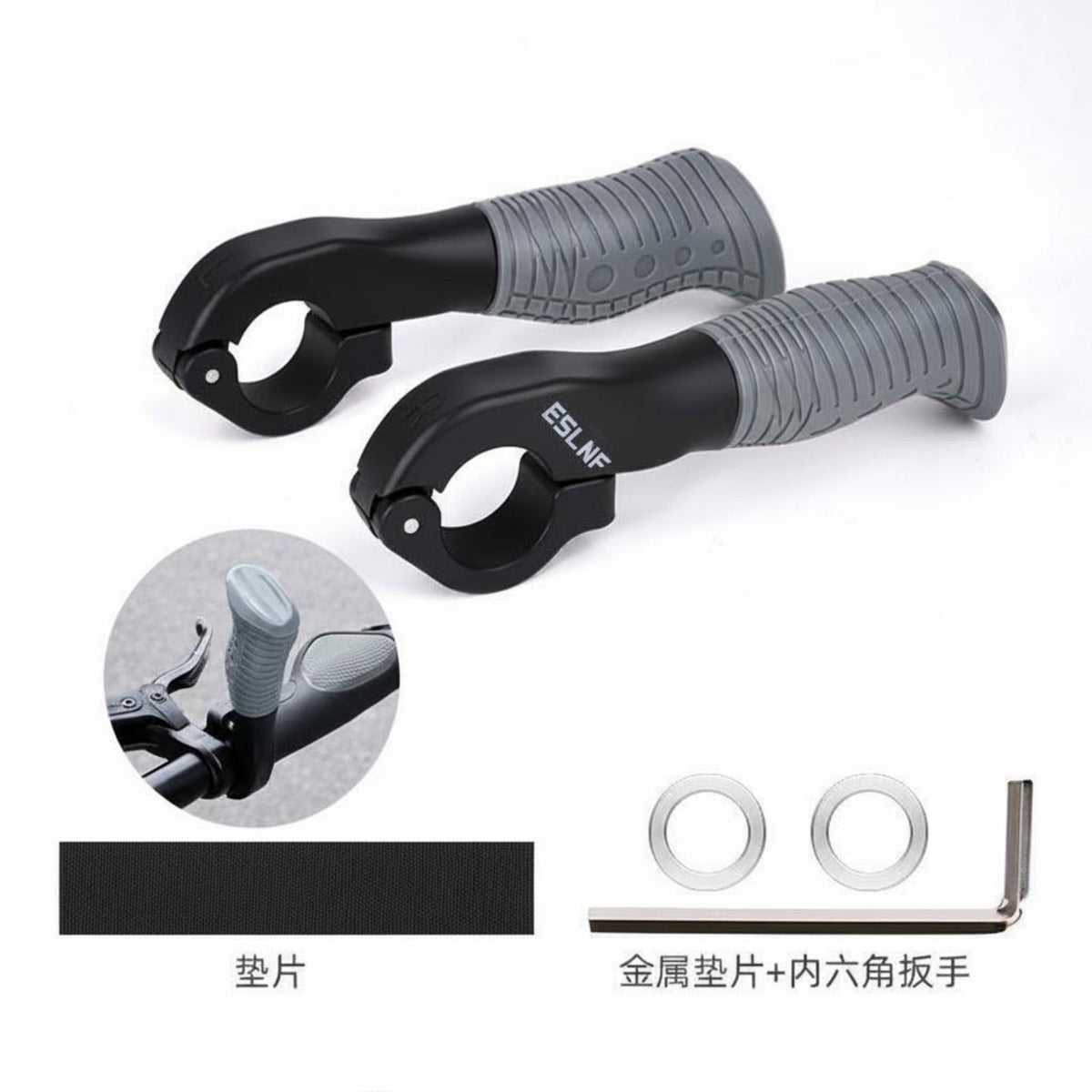 TPE Soft Rubber Bike Thumb Grip Anti-Slip Gear Lever Grip Adjustable Mountain Bike Thumb Shifter Ergonomic for Trail Riding