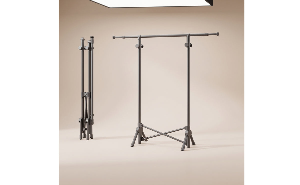 Foldable Clothes Drying Rack Telescopic Folding Drying Rack Expandable Stable for Balcony