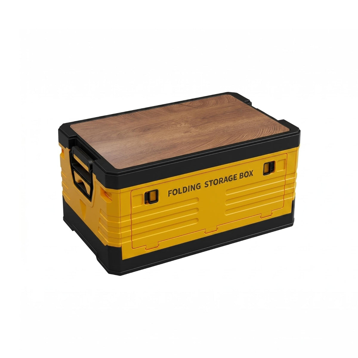 Car Trunk Organizer Wood-Grain Lid folding Storage Box Table Stool Foldable Household Organizer