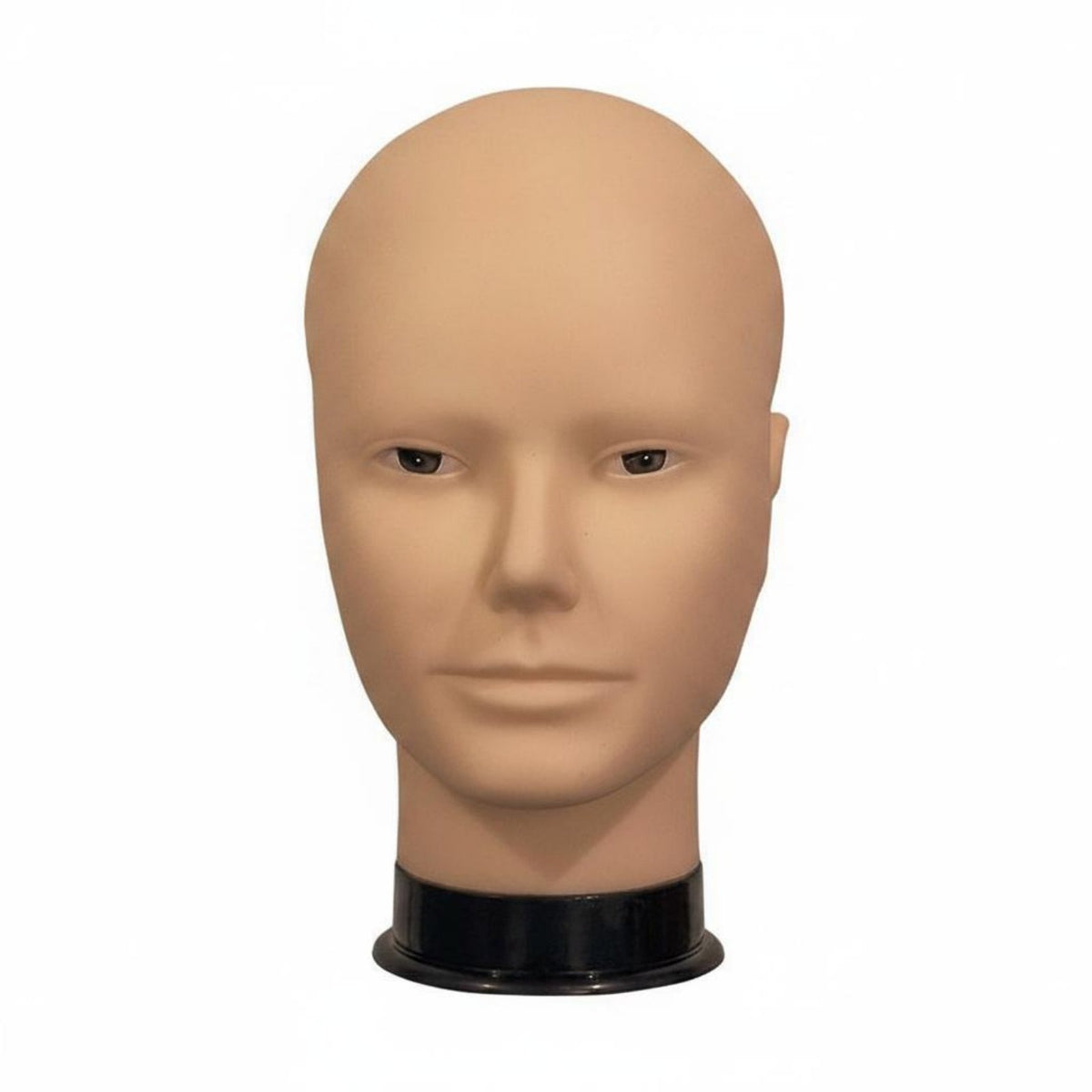 Male Practice Head Smooth Surface Bald Practice Head Professional Beauty Supply for Cosplayers