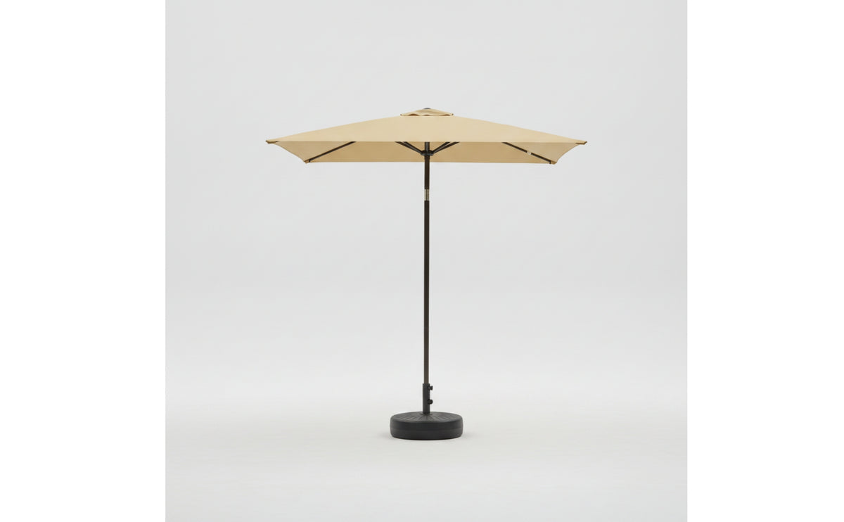 Rectangular Umbrella with Base Tilt-Adjustable Patio Umbrella with Base Sunsun-Blocking Freestanding Shade Canopy for Balcony, Garden