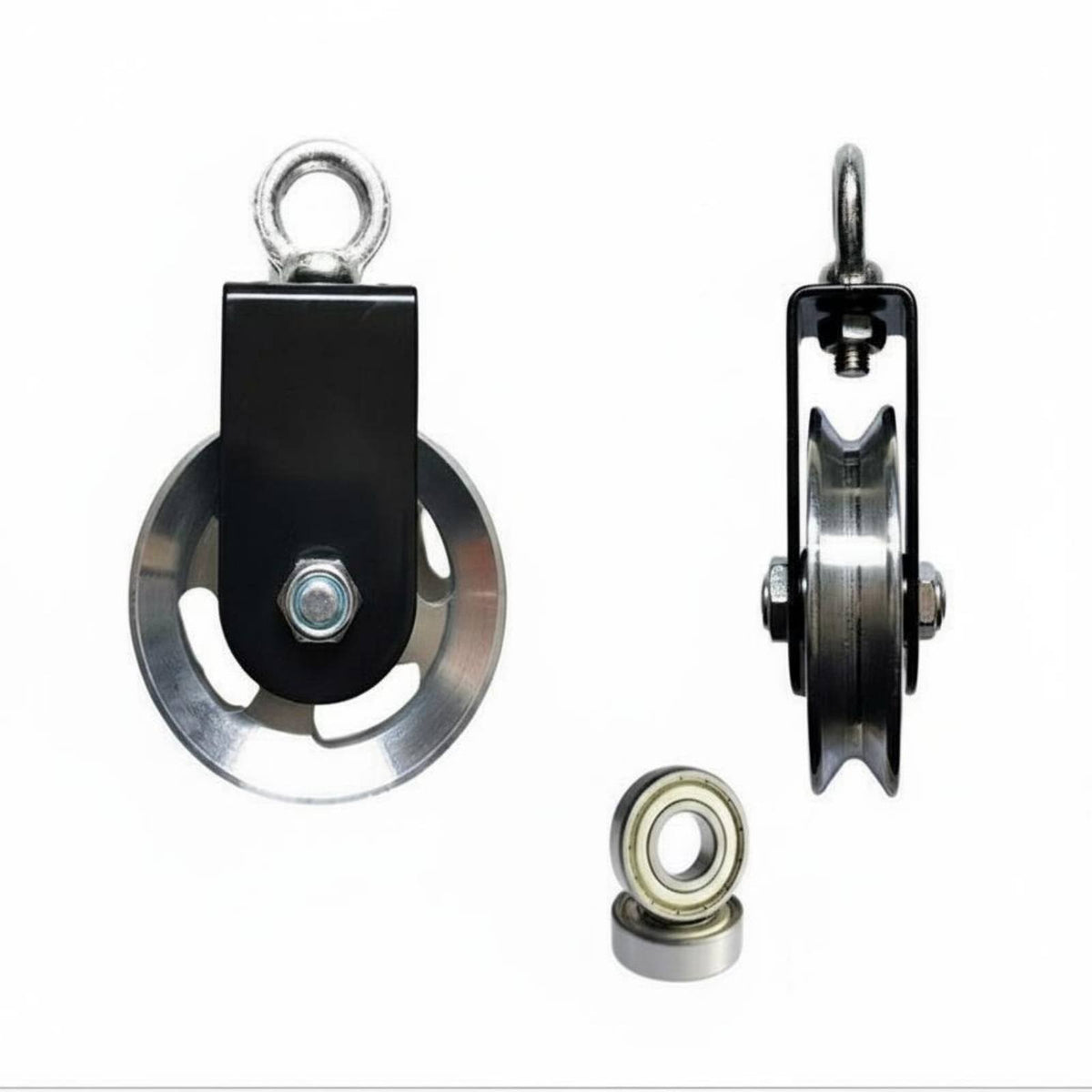 DIY Friendly Silent Pulley Wheel Effortless Operation Silent Cable Pulley Long-Lasting and Wear-Resistant Weight System Traction Wheel Heavy Duty