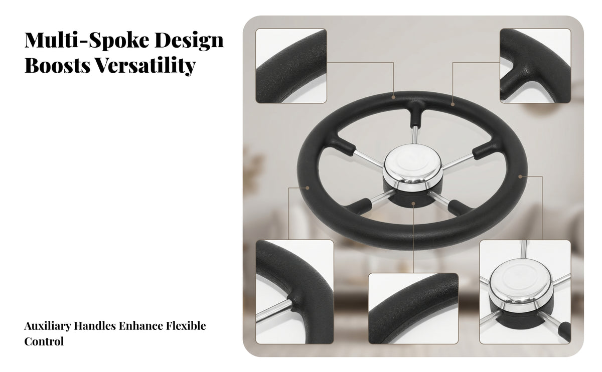 Marine Hardware Circular multi Spoke Boat Wheel