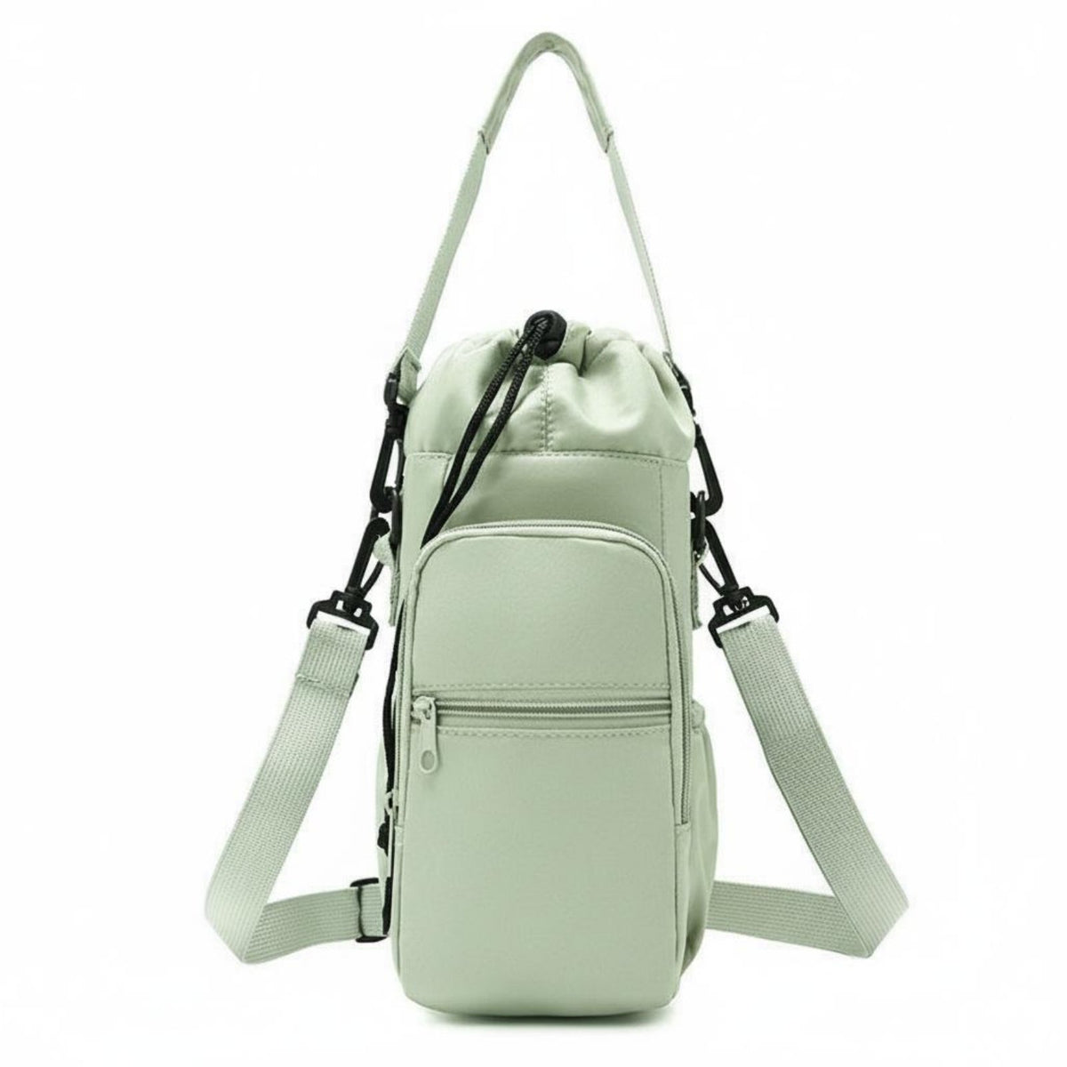 Crossbody Water Bottle Bag Lightweight Water Bottle Carrier with Strap Scratch Protection for Hiking