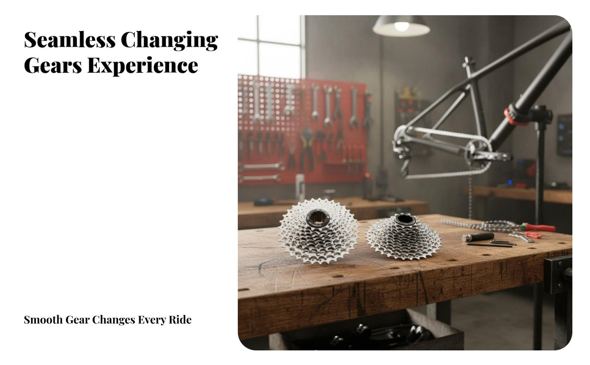 Cycle Cassette Wide Compatibility Bike Flywheel 9 Speed Bike Cassette Fluid Shifting Rear Sprockets Long-Lasting