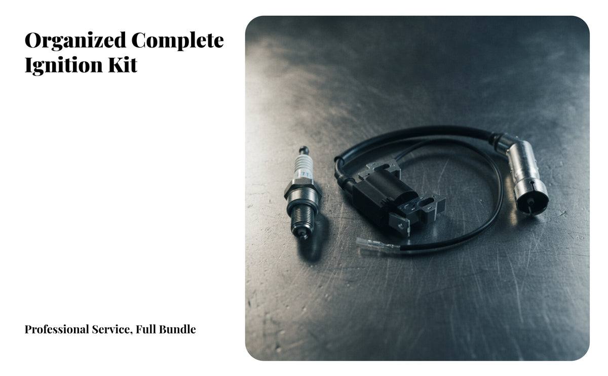 Ignition Coil and Spark Plug Wire Kit | Ready-to-Install Design, Compact Assembly, Ignition Coil and Spark Plug Kit, for Engine Repair