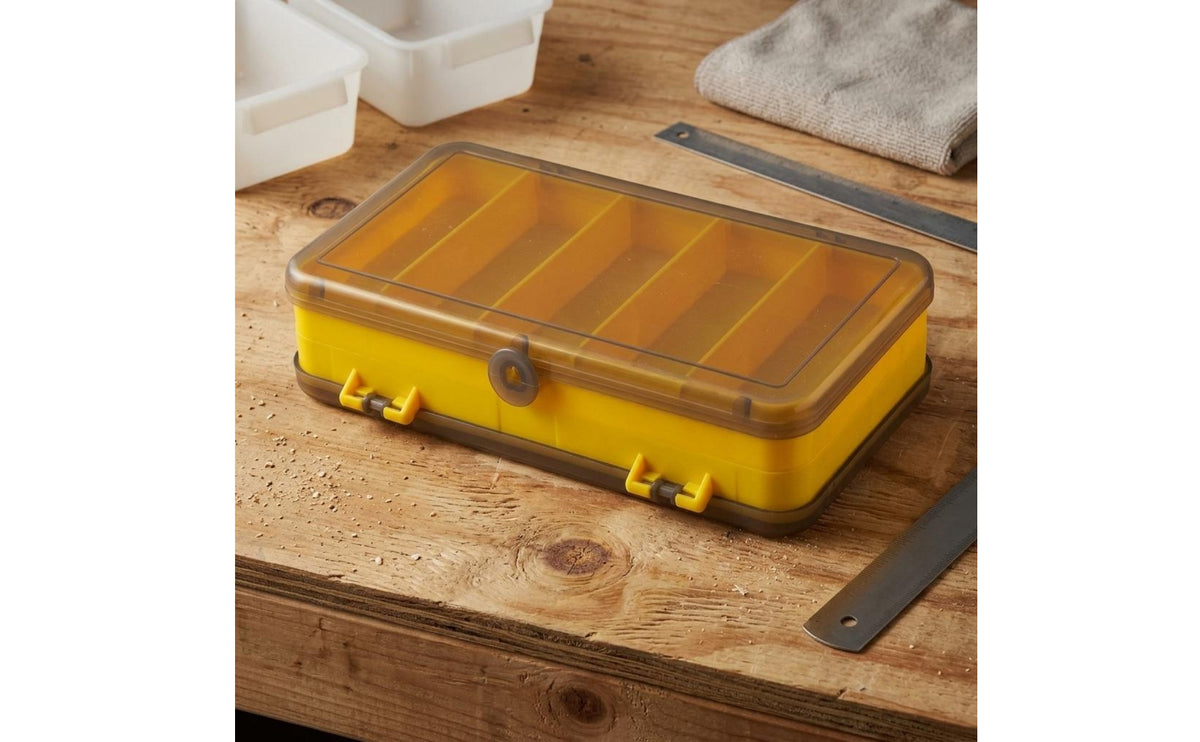 Double-Sided Lure Box Multiple Compartments Lure Organizer Box Clear Tackle Case Easy Accessible Close Outdoor Storage