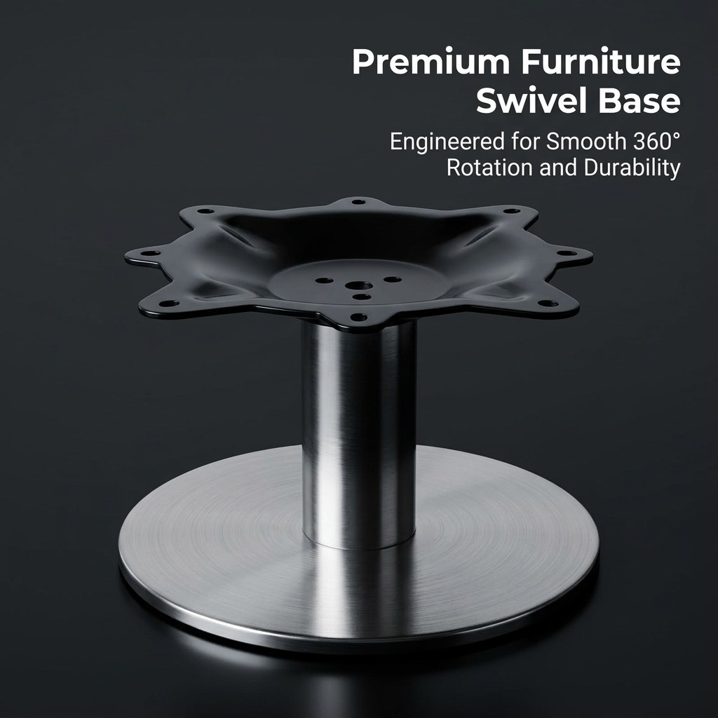 Premium Thickened Chair Base, Stainless Steel Swivel Chair Base Replacement, Metal Chair Base for Living Room, Dining Chair Base for Home Use