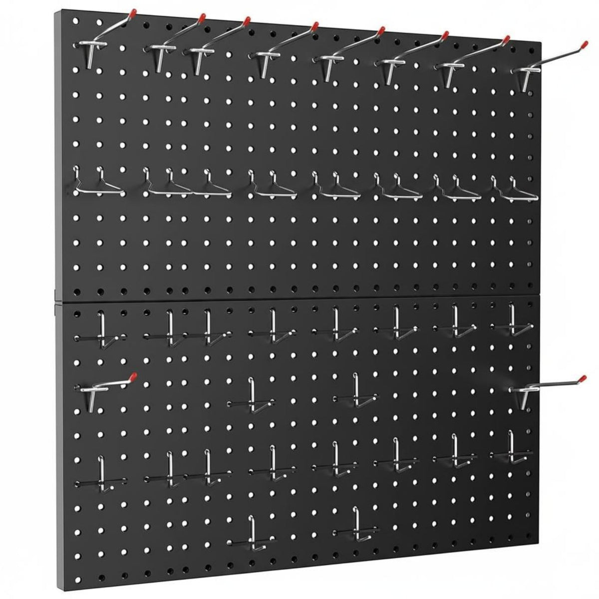 4 Pieces Metal Pegboard Panel High Load-Bearing Heavy Duty Tool Pegboard