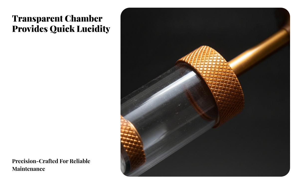 Knurled Oil Comparison Tool | Manual Push-Pull, Oil Comparator, for Routine Maintenance