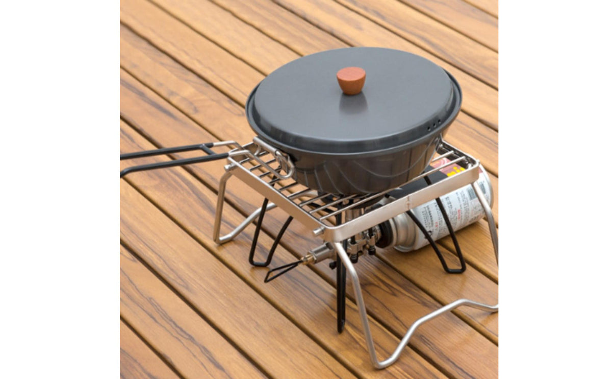 Portable Foldable Burner Stand Stable Mini Burner Rack Easy to Clean Pot Stand High-Temperature Resistant for Travel