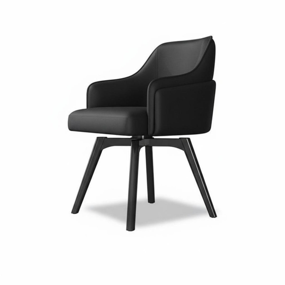 Ergonomic Backrest Rotating Tub Chair High-Density Cushion Swivel Barrel Chair Sturdy Base Upholstered Seat Wear-Resistant for Design Enthusiasts, Business Professionals, Dining Room, Home Office, Reading Nook, Bedroom
