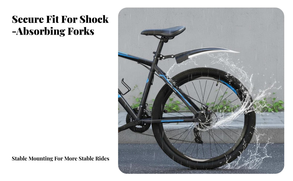 Front Rear Bike Mudguard Cycle Mud Flaps Adjustable Mountain Bike Splatter Guard for Trail Riding