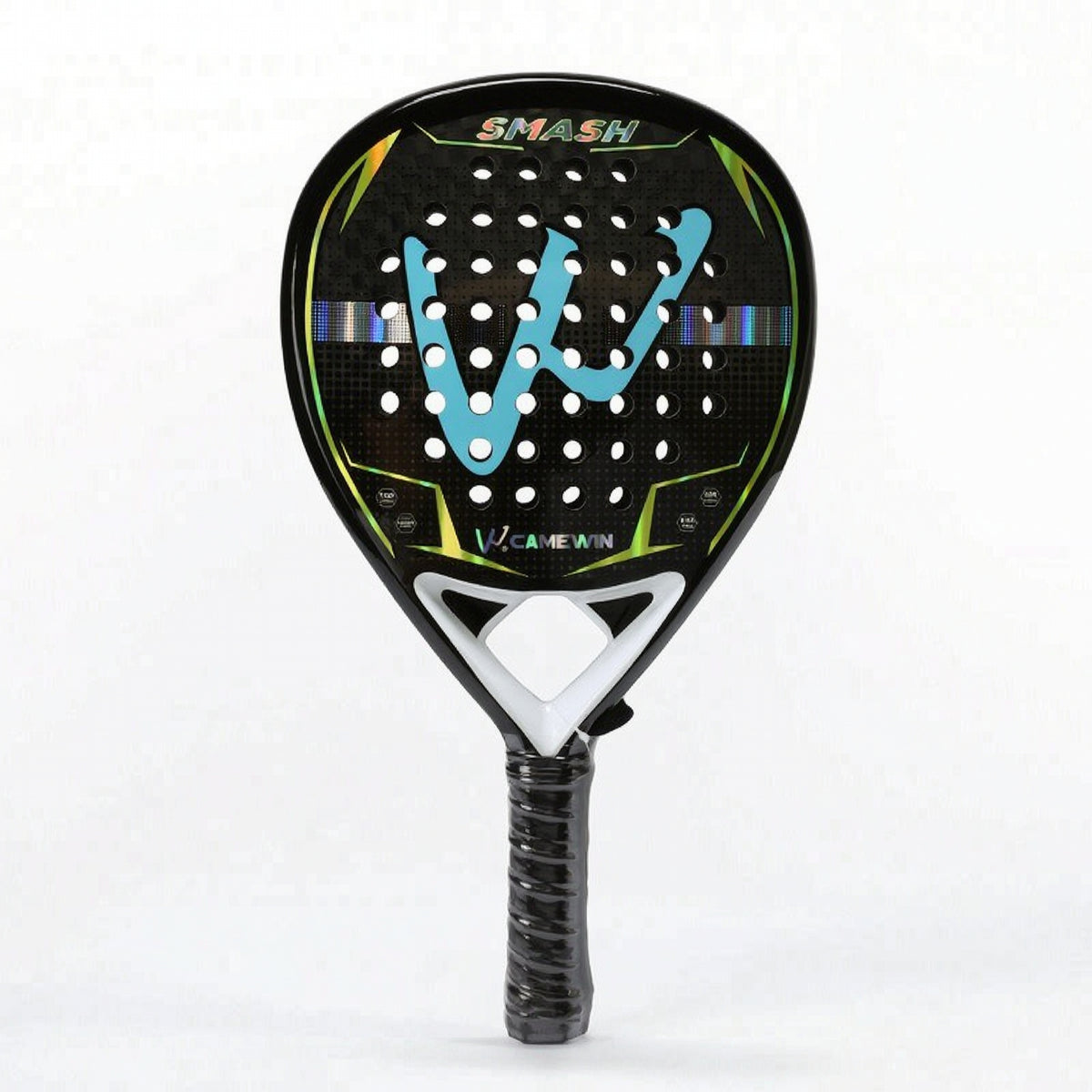 Teardrop Beach Tennis Paddle with EVA Memory Foam Core Shock-Absorbing Beach Tennis Paddle with Balls Long-Lasting Lightweight for Adults, Beginners, Court