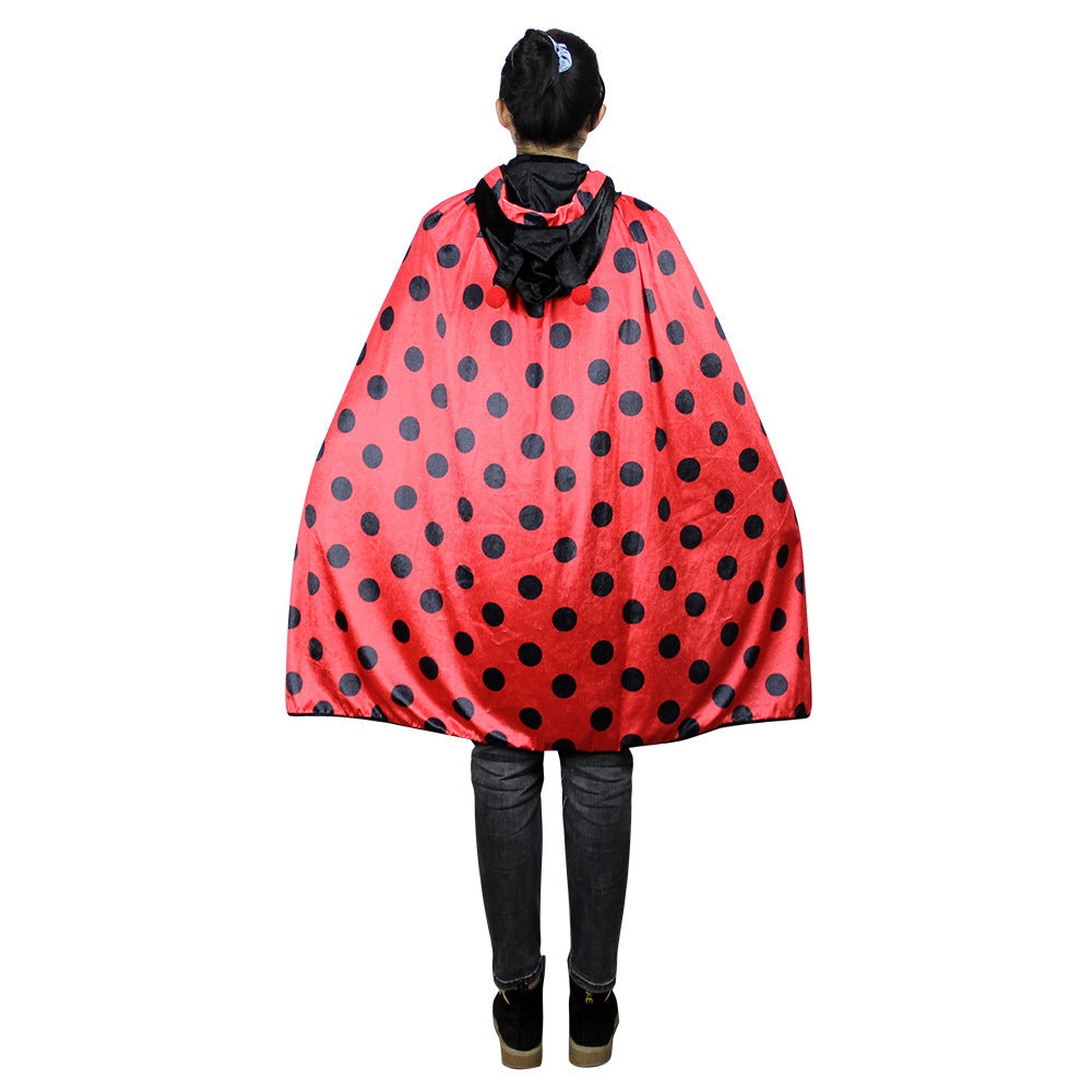 2026 Halloween Ladybug Cape for Role Play