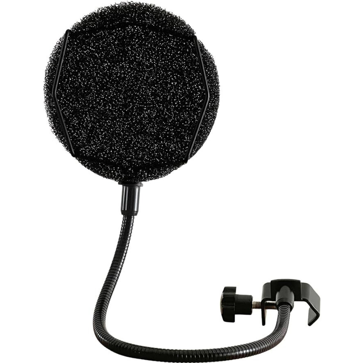 Microphone Filter Plosive Screen Adjustable Wind Screen with Gooseneck Clip Arm Universal for Vocalists
