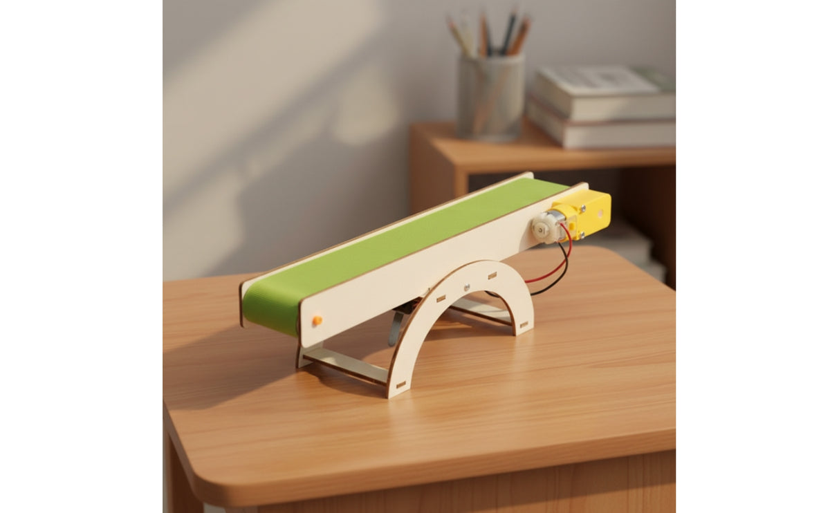 DIY Electric Conveyor Belt Model Kit for Kids and Hobbyists