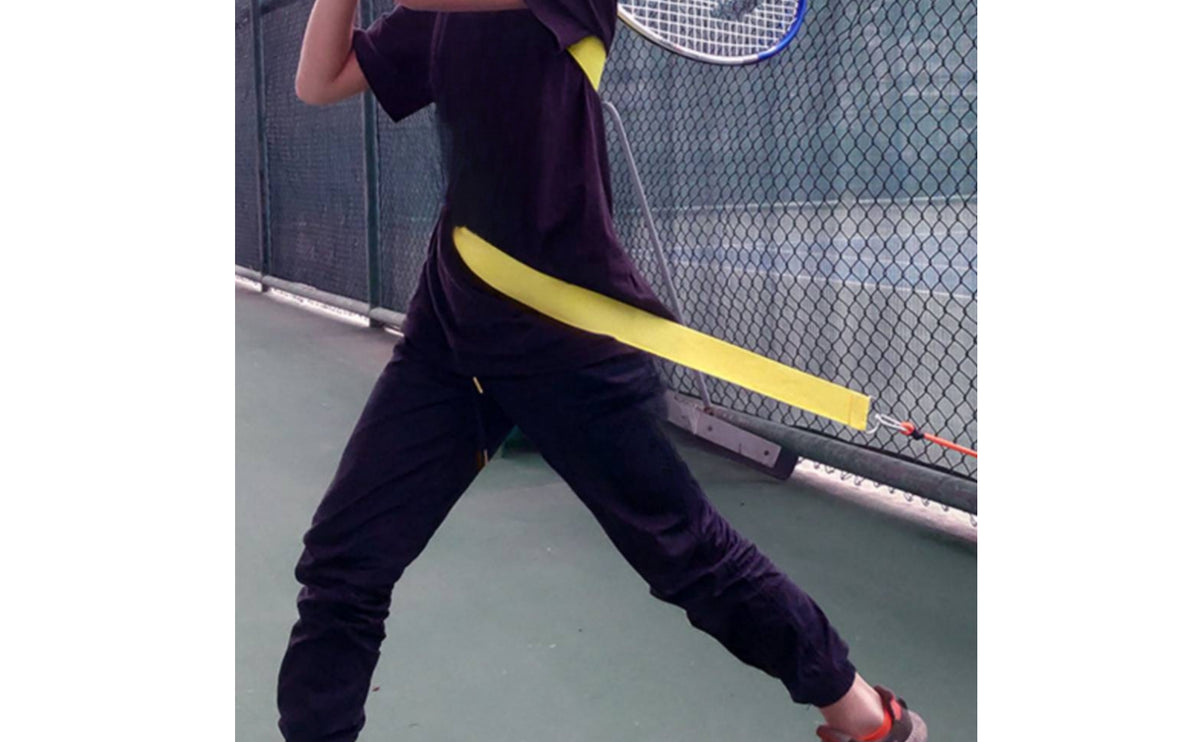 Tennis Training Strap Singlemonolithic Practice Tool with Elastic Cord Wear-Resistant Sport Equipment for Pre-Match Routines