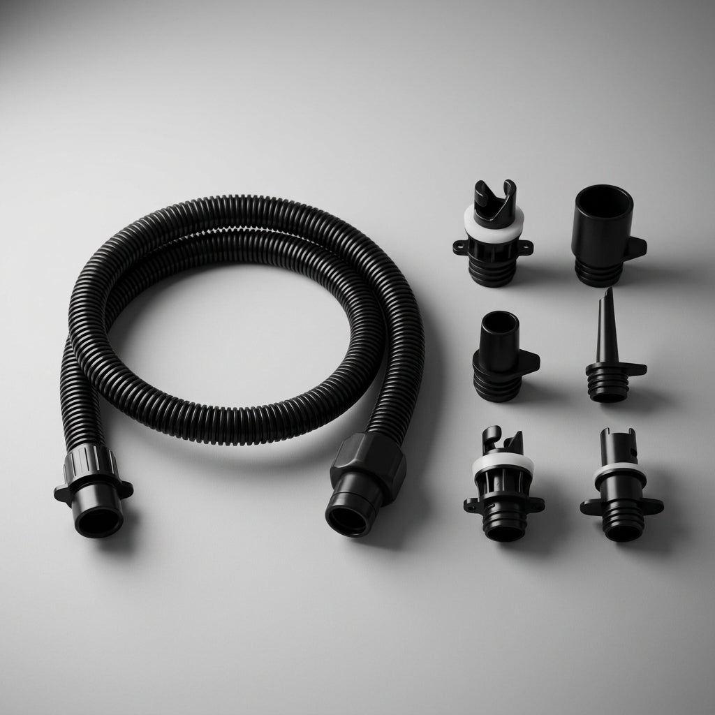 Screw-Type Multi-Function Electric Air Pump for Inflatable Boats, Rafts, Beds, and Surfboards