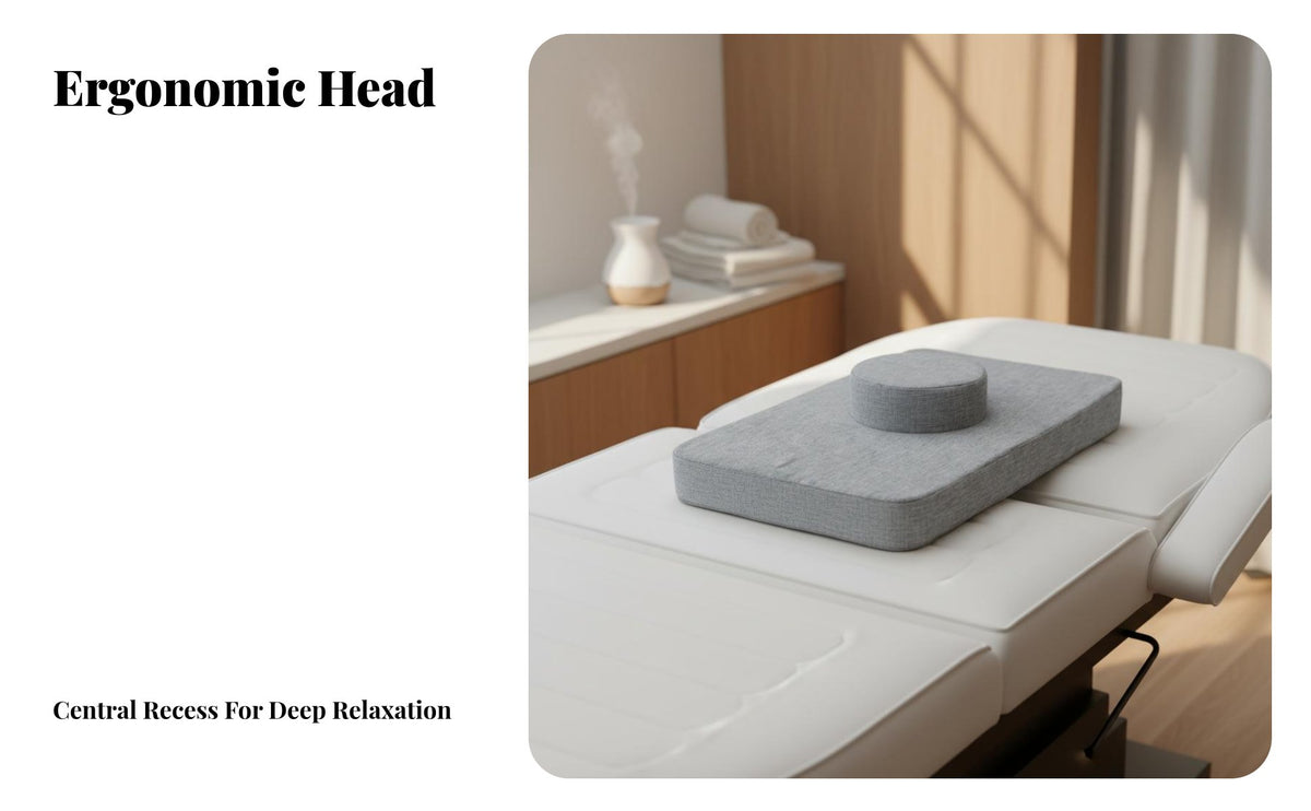 Anti-Collapse Beauty Bed Face Pillow Deformation Resistant Eyelash Extension Headrest Ergonomic Design for Home Users, Spas