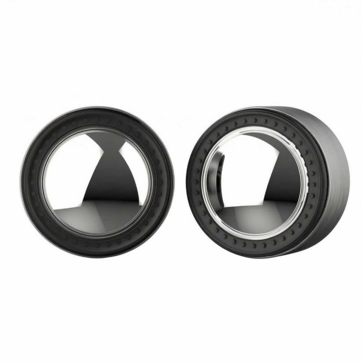 Wheel Cover with Mounting Screws D-Style Wheel Cover Mirror-Like Hubcap for off-Outdoor & Circuit